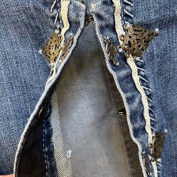 Reba Denim Jean Jacket Sz L - Picture 5 of 12